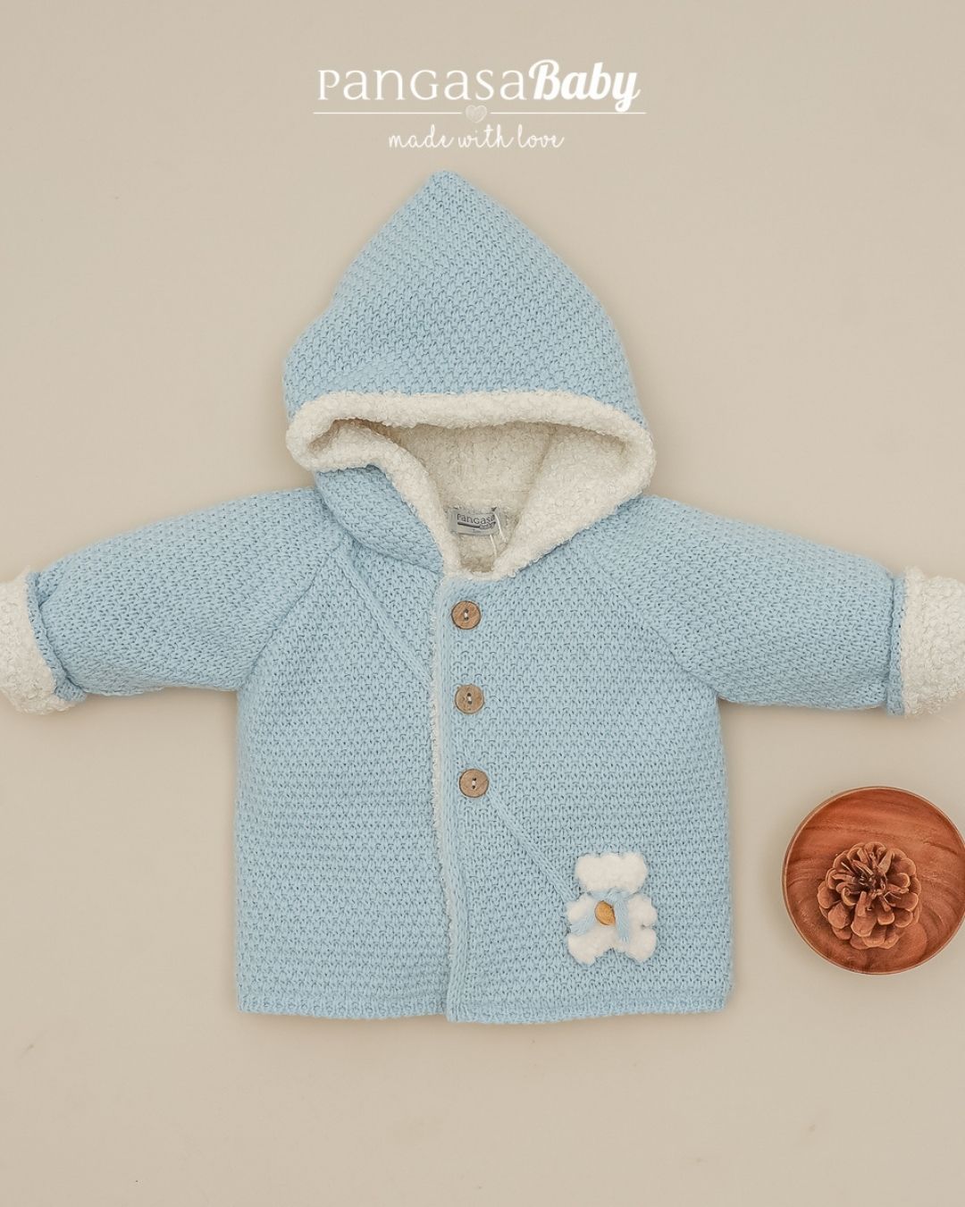 Trenka Teddy Celeste Empolvado 🧸 Ositos Tiny Bear - Pangasa Baby