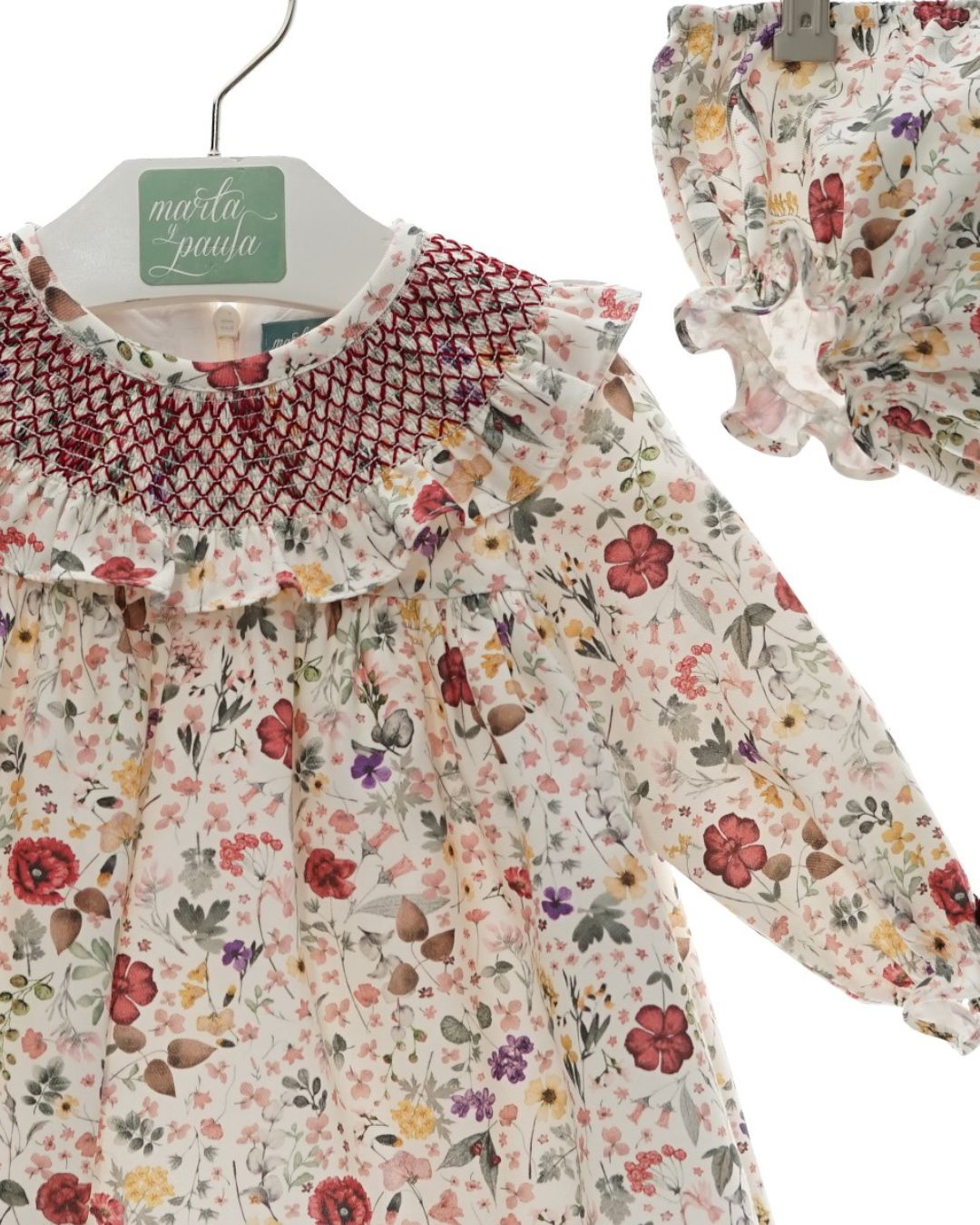 Vestido Bebé Con Braguita Familia Greta 5100MINV-25 - Marta y Paula