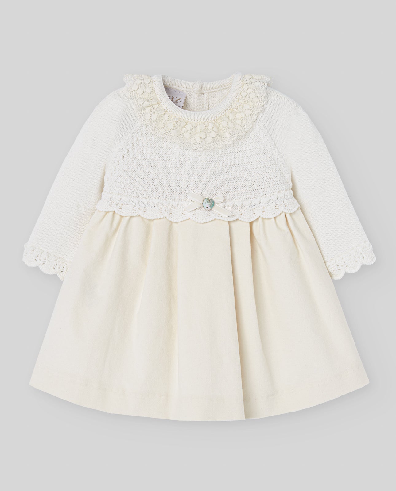 Vestido Bebe Con Braguita Terciopelo Paz OI 25-26 - Paz Rodriguez Referencia&nbsp;104-102838