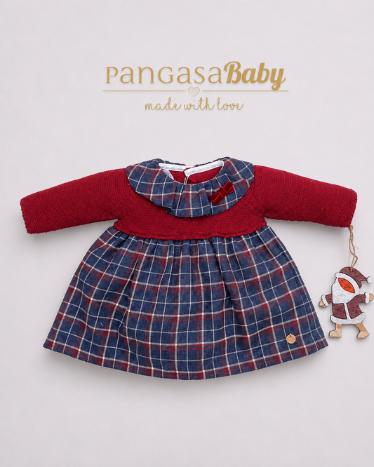 Vestido Christmas Granate - Christmas Collection Pangasa Baby