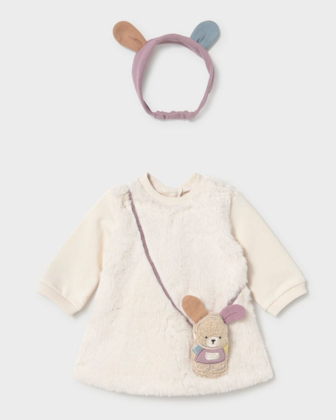 Vestido Combinado Pelito - Mayoral