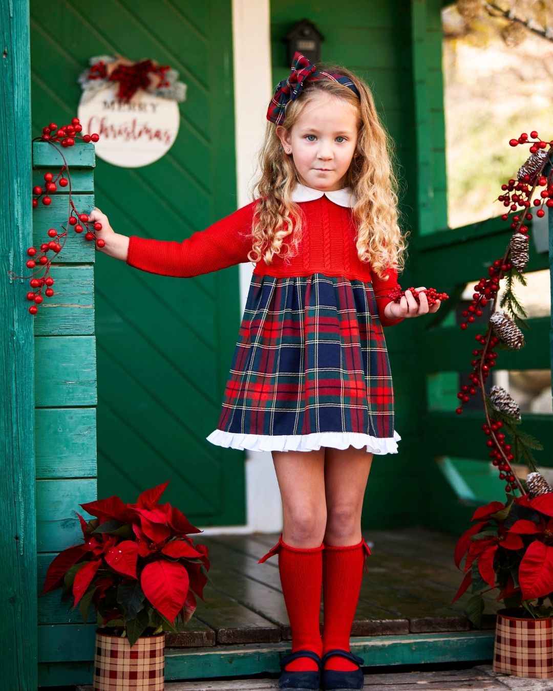 Vestido Cuadros Rojo - Colección Baya Juliana