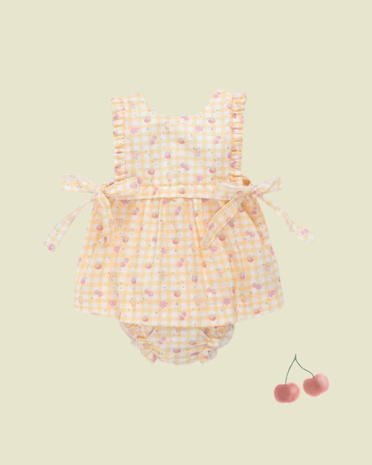 Vestido FRUTITAS con braga Amarillo - Paz Rodriguez