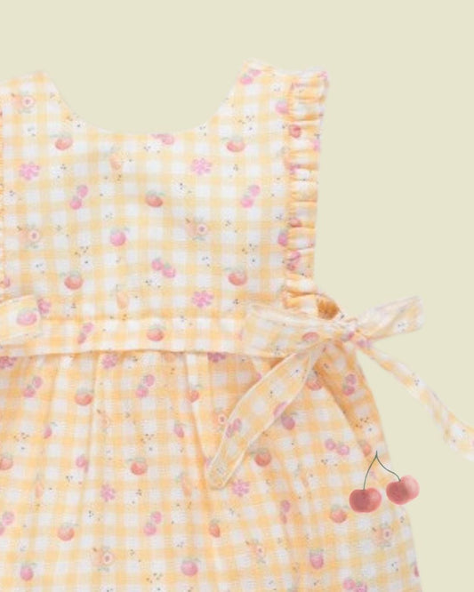 Vestido FRUTITAS con braga Amarillo - Paz Rodriguez