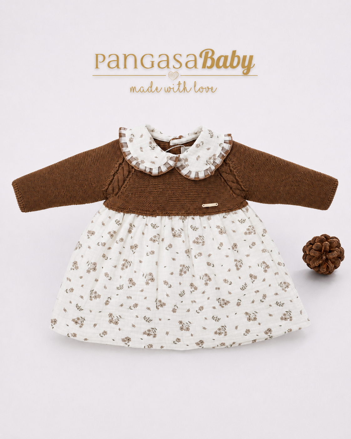 Vestido Florecitas - Chocolatte Collection Pangasa Baby