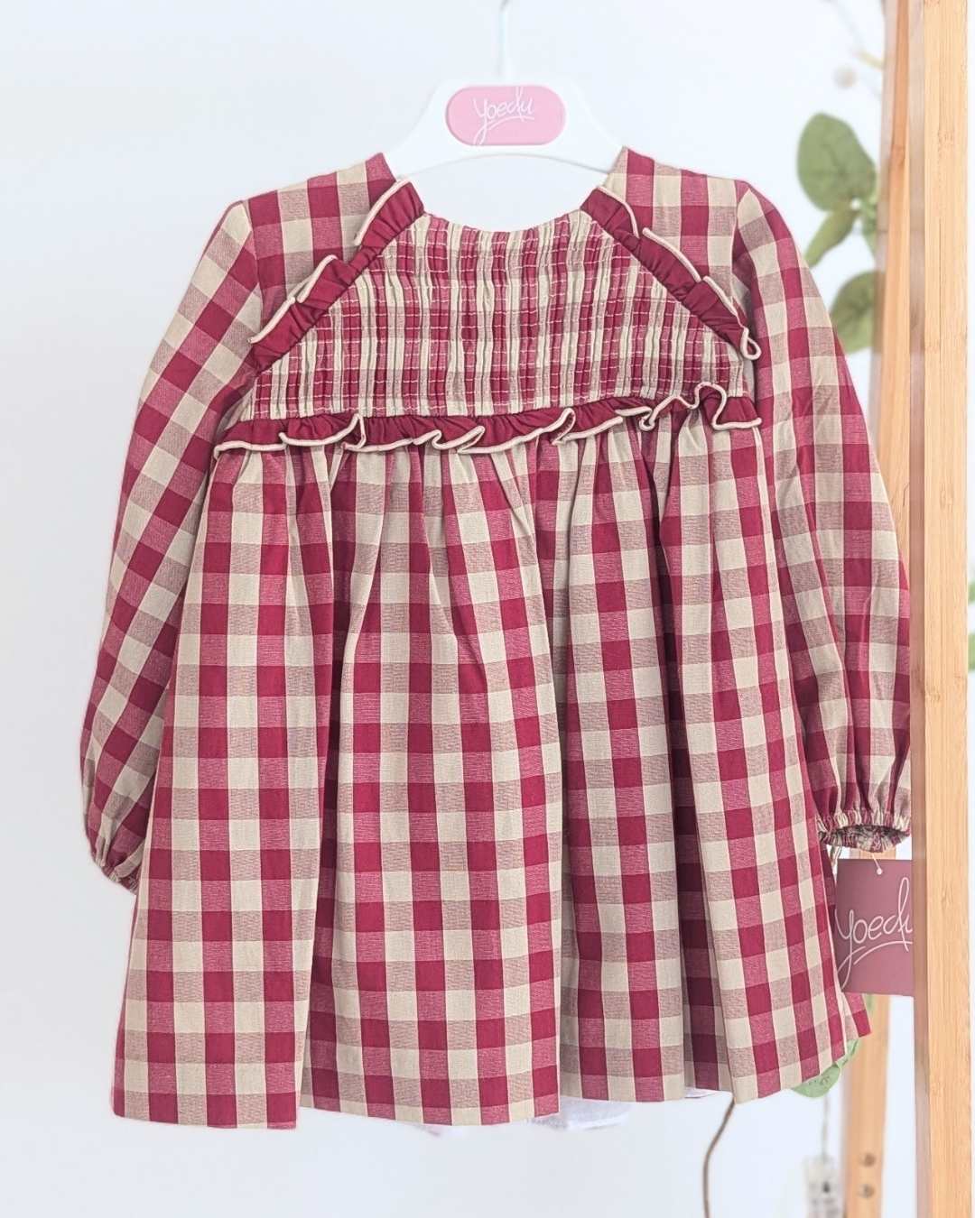 Vestido Infantil Familia Guinda Art.5154 - Yoedu