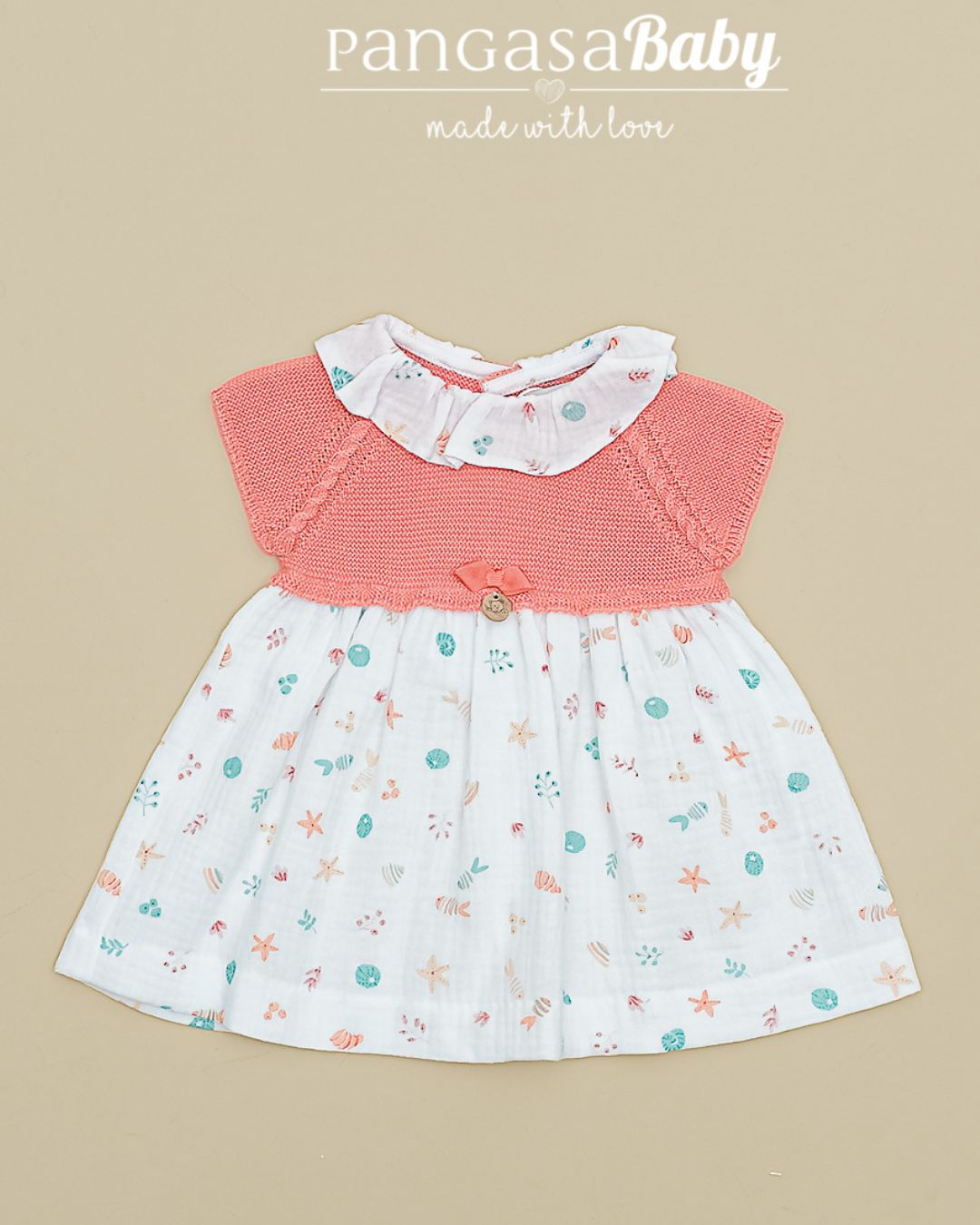 Vestido MAR PECES Coral 2602320 - Pangasa Baby
