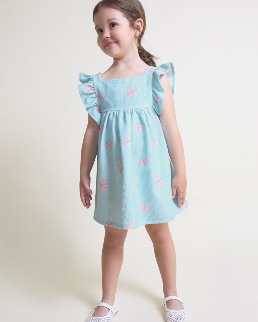Vestido Mariposas Turquesa - Street Monkey