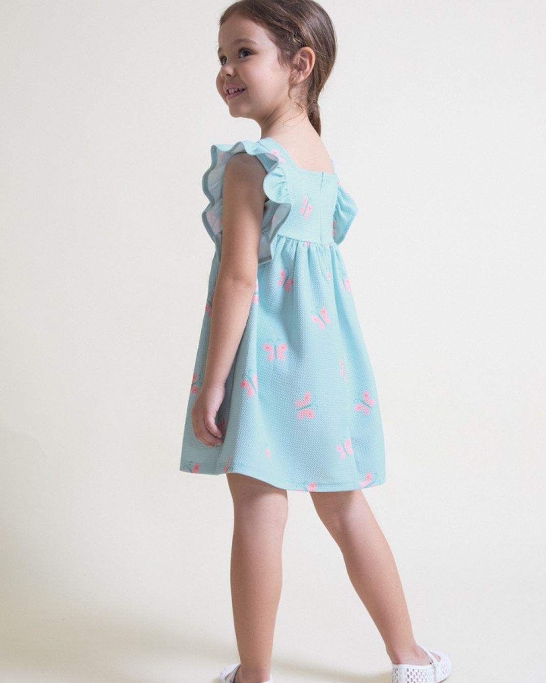 Vestido Mariposas Turquesa - Street Monkey