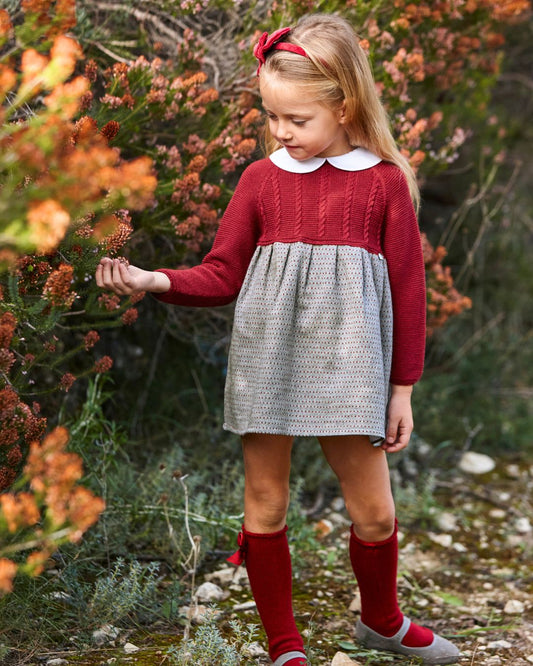 Vestido Motas Rioja - Colección Ocaso Juliana
