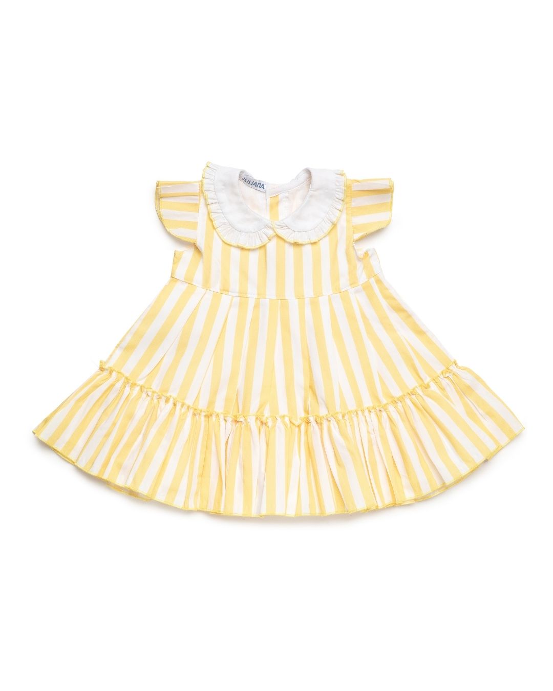 Vestido Volantes Rayas Amarillo🍋 Colección Limón - Juliana