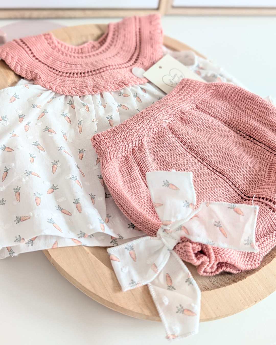 Vestido Zanahorias Coral - Primbaby