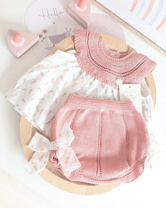 Vestido Zanahorias Coral - Primbaby
