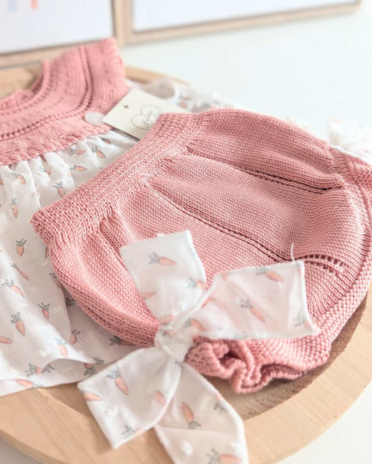 Vestido Zanahorias Coral - Primbaby