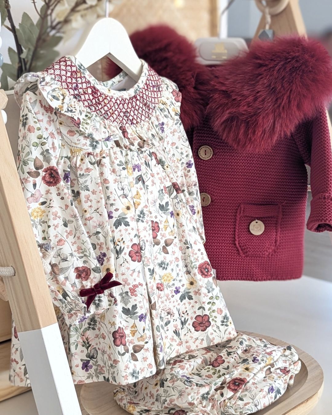 Vestido Bebé Con Braguita Familia Greta 5100MINV-25 - Marta y Paula