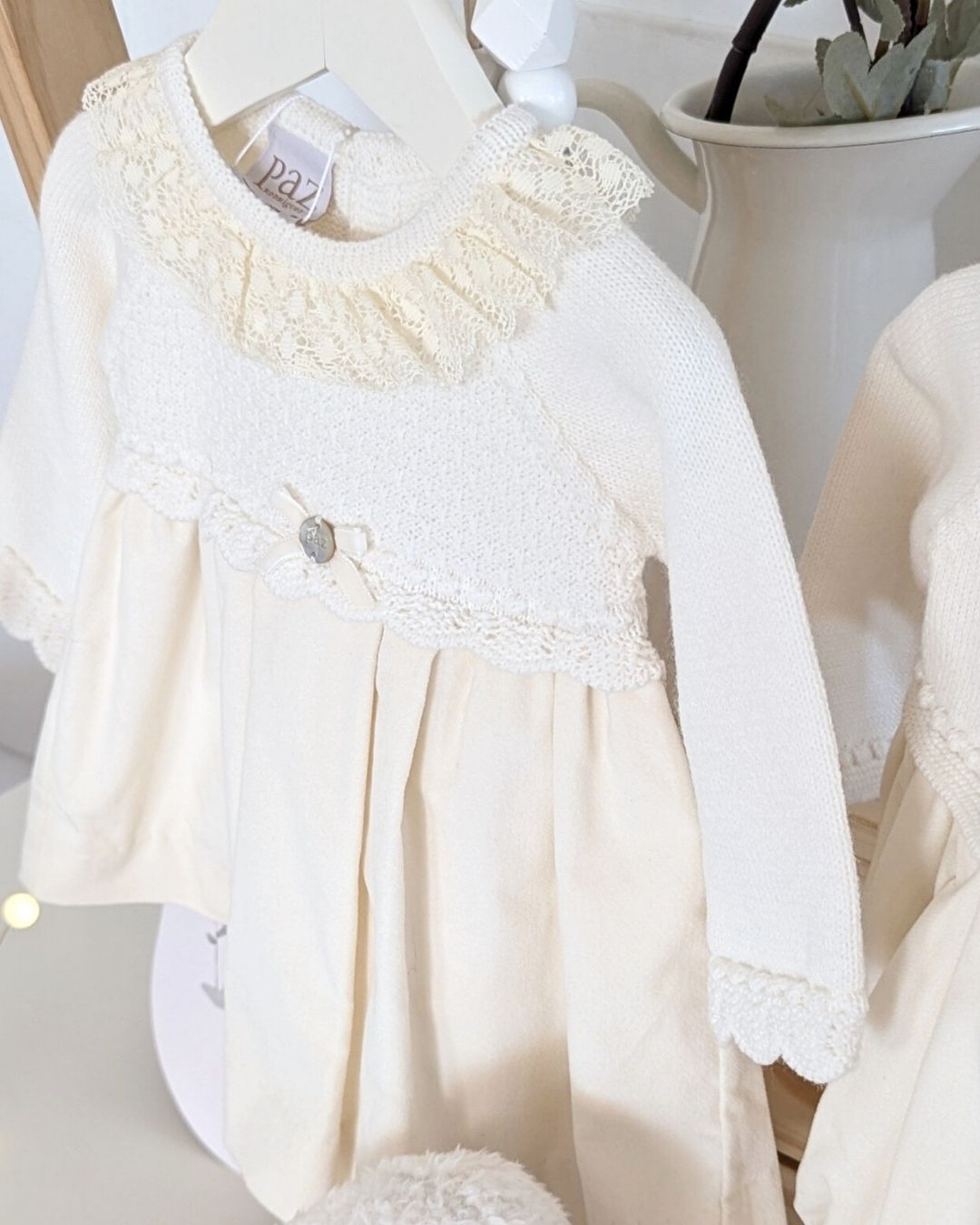 Vestido Bebe Con Braguita Terciopelo Paz OI 25-26 Ref 104-102838 - Paz Rodriguez