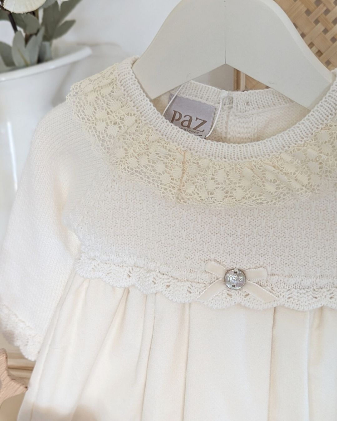 Vestido Bebe Con Braguita Terciopelo Paz OI 25-26 Ref 104-102838 - Paz Rodriguez