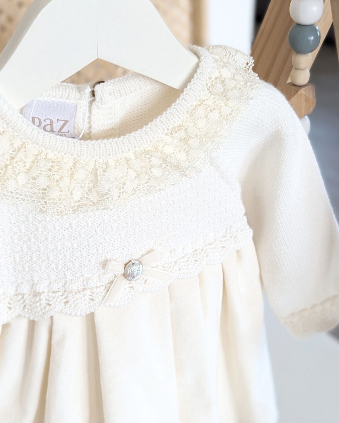 Vestido Bebe Con Braguita Terciopelo Paz OI 25-26 Ref 104-102838 - Paz Rodriguez