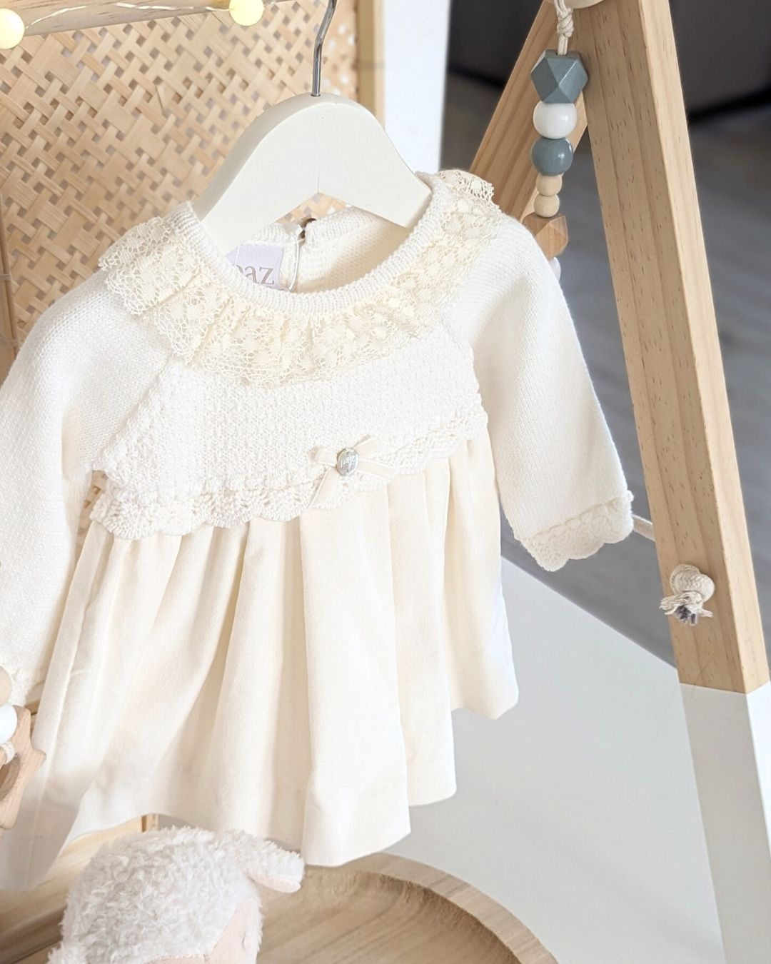 Vestido Bebe Con Braguita Terciopelo Paz OI 25-26 Ref 104-102838 - Paz Rodriguez