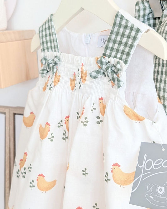 Vestido Bebe con Braguita Familia Ánfora 0325VER-26 - Yoedu