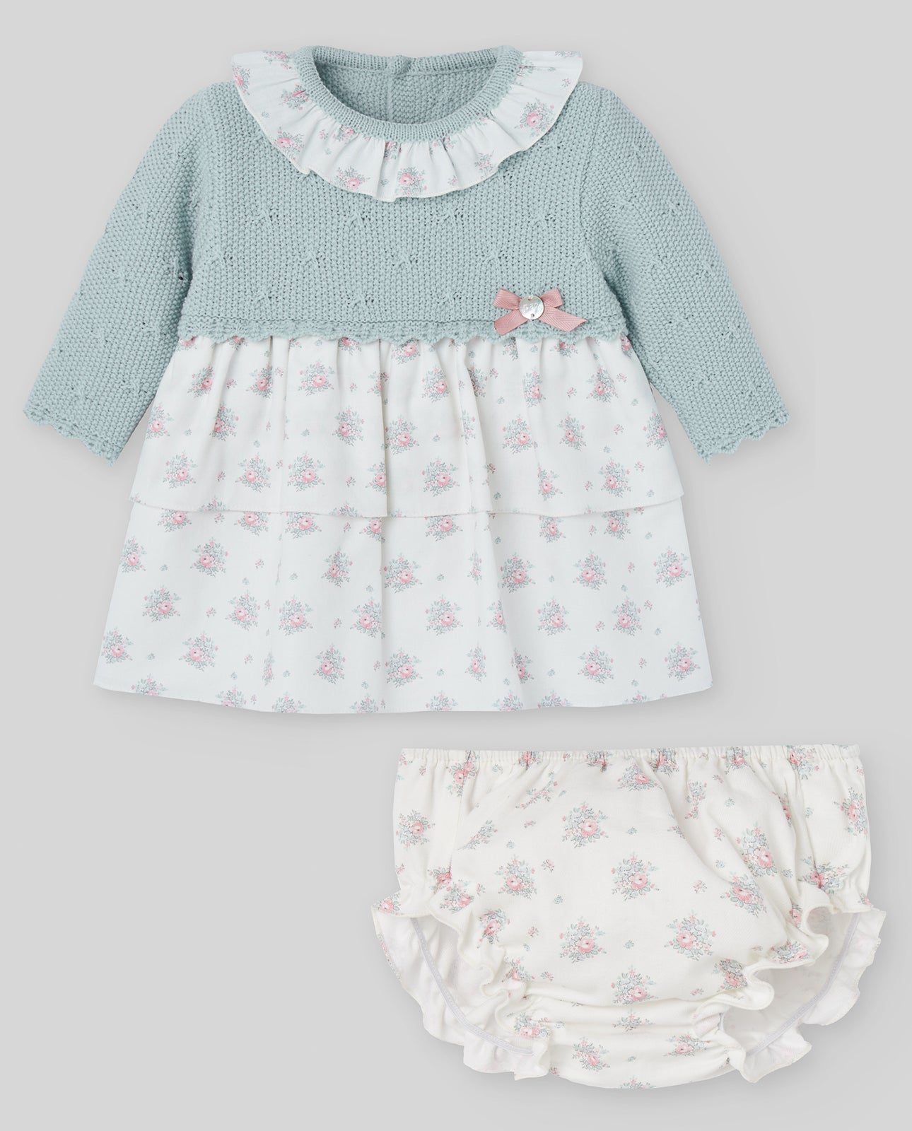 Vestido Con Braguita Semilla Verde Palo 104-102956 - Paz Rodriguez