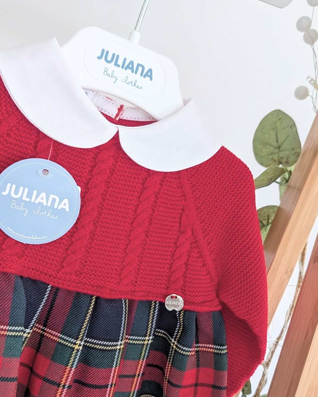 Vestido Cuadros Rojo - Colección Baya Juliana