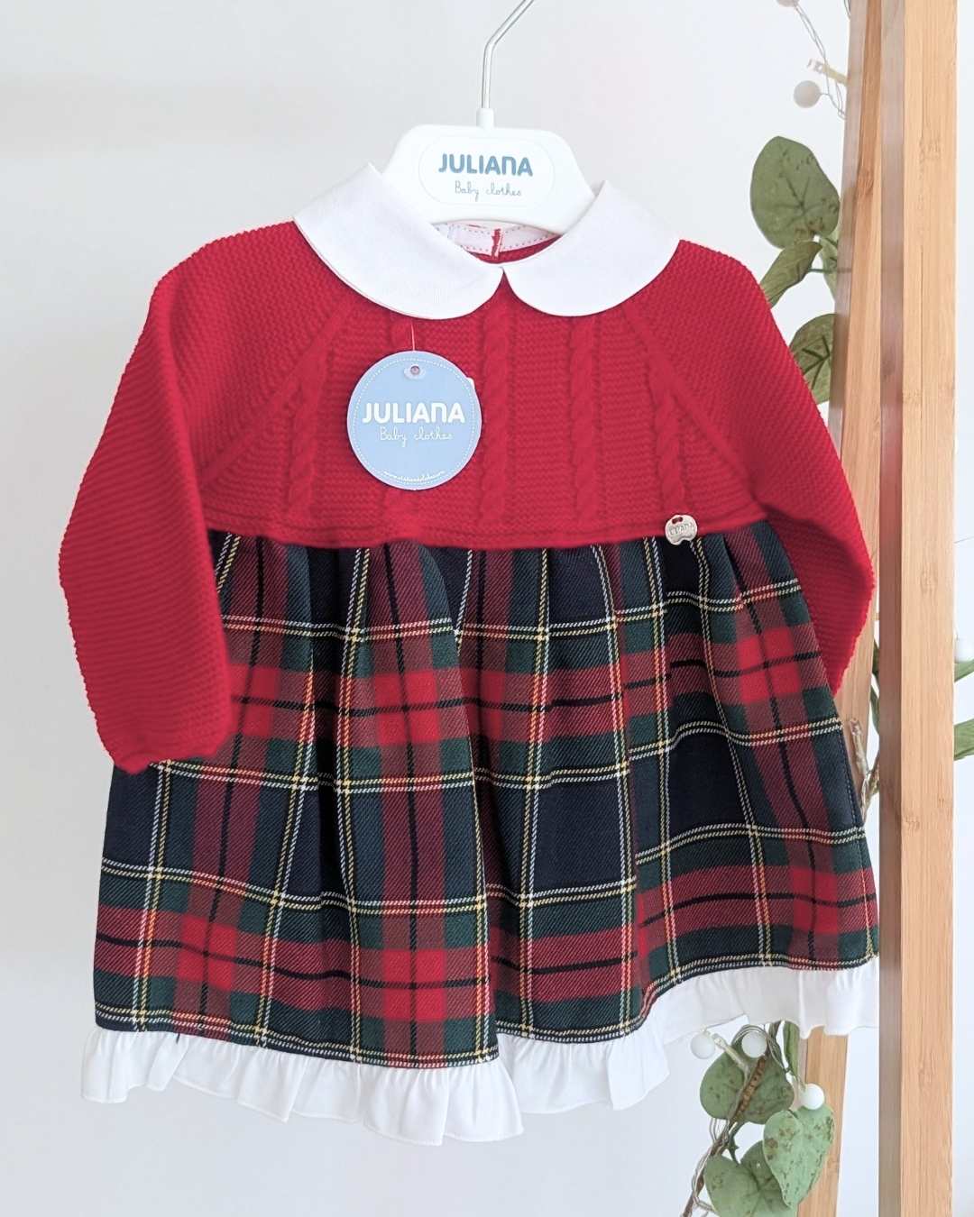 Vestido Cuadros Rojo - Colección Baya Juliana