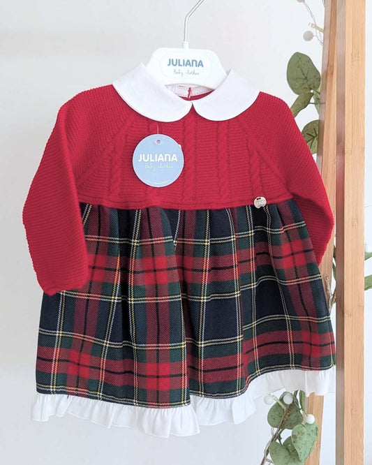 Vestido Cuadros Rojo - Colección Baya Juliana