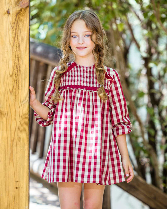 Vestido Infantil Familia Guinda Art.5154 - Yoedu