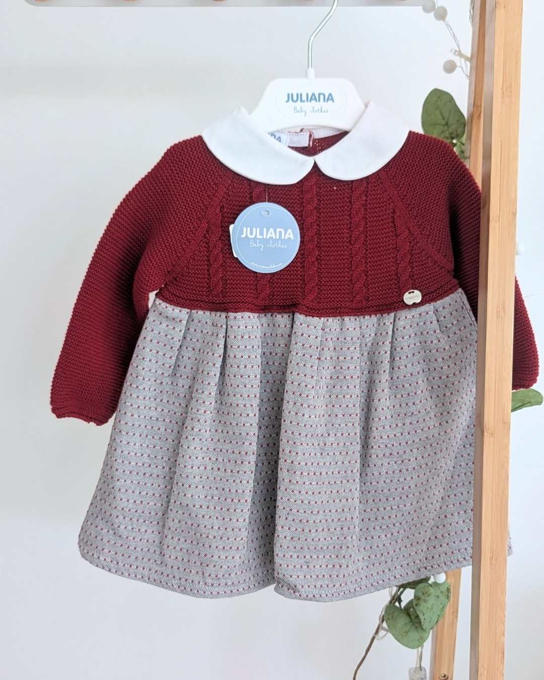 Vestido Motas Rioja - Colección Ocaso Juliana