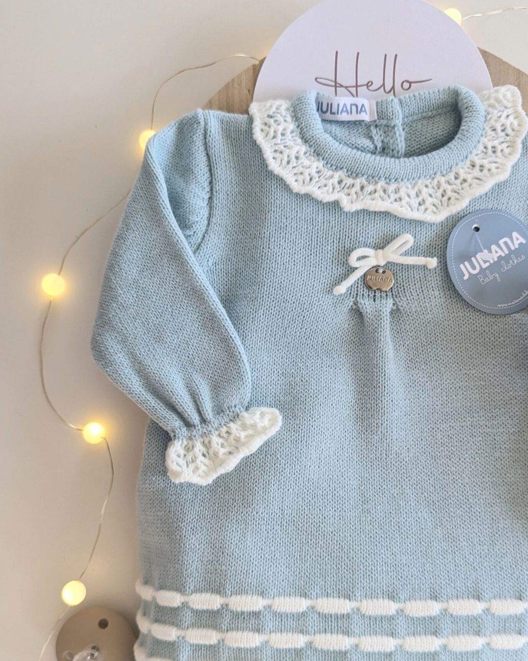 Vestido Punto Verdeagua 25669 - Colección Silencio de Juliana