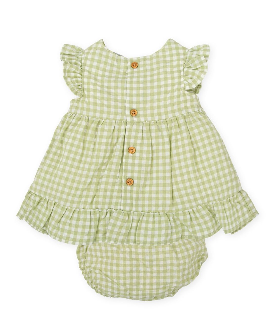 Vestido con Braguita Vichy Lima Pantano - Tutto Piccolo