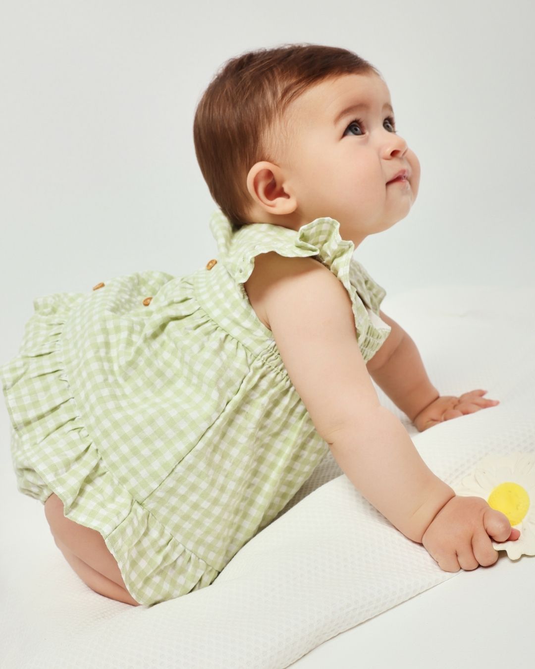 Vestido con Braguita Vichy Lima Pantano - Tutto Piccolo