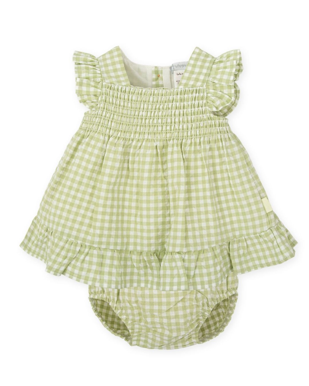 Vestido con Braguita Vichy Lima Pantano - Tutto Piccolo