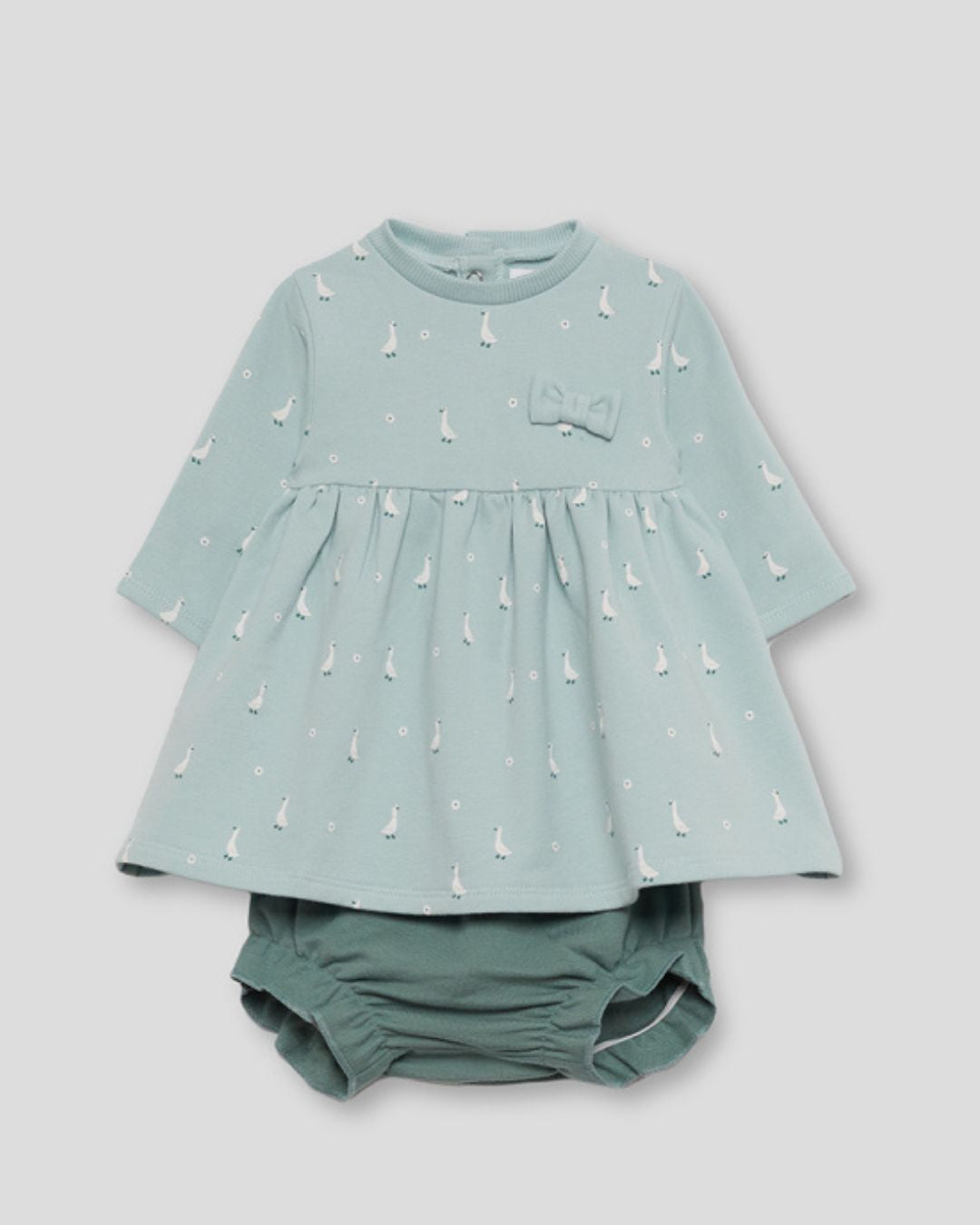 Vestido Bebé Patitos Eucalipto - Street Monkey