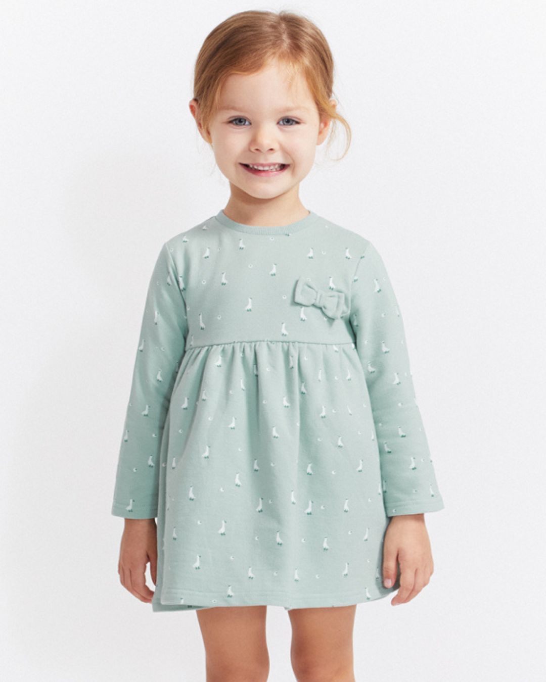 Vestido Bebé Patitos Eucalipto - Street Monkey