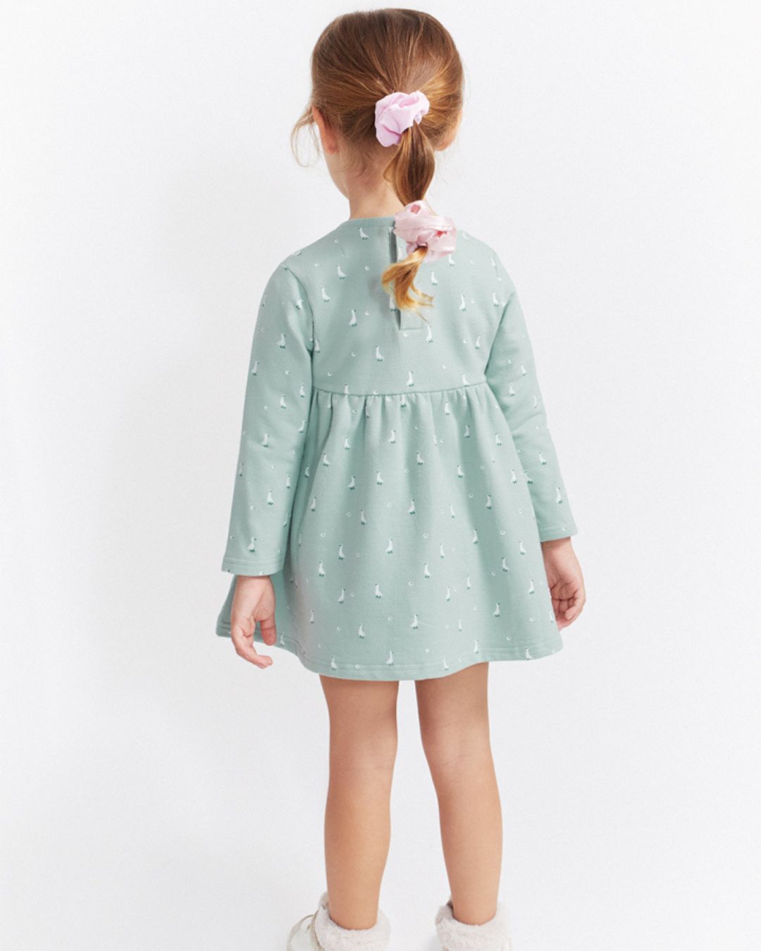 Vestido Bebé Patitos Eucalipto - Street Monkey