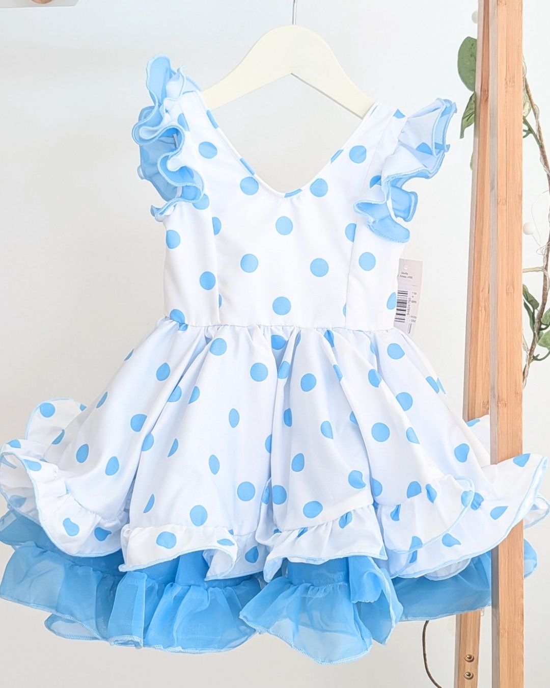 Vestido de flamenca bebé niña Celeste