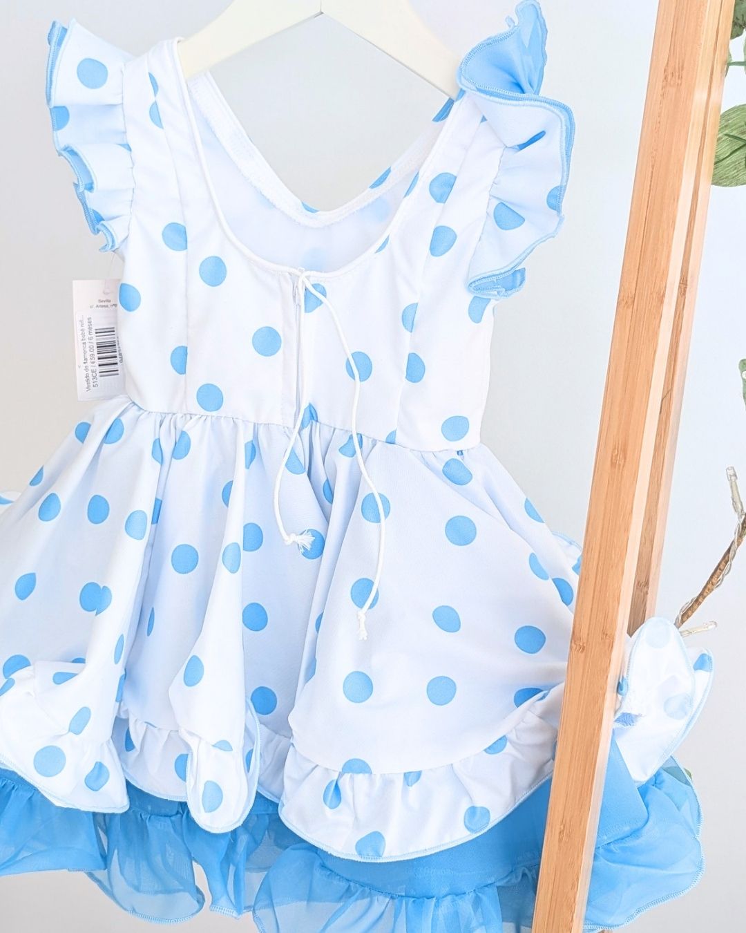 Vestido de flamenca bebé niña Celeste