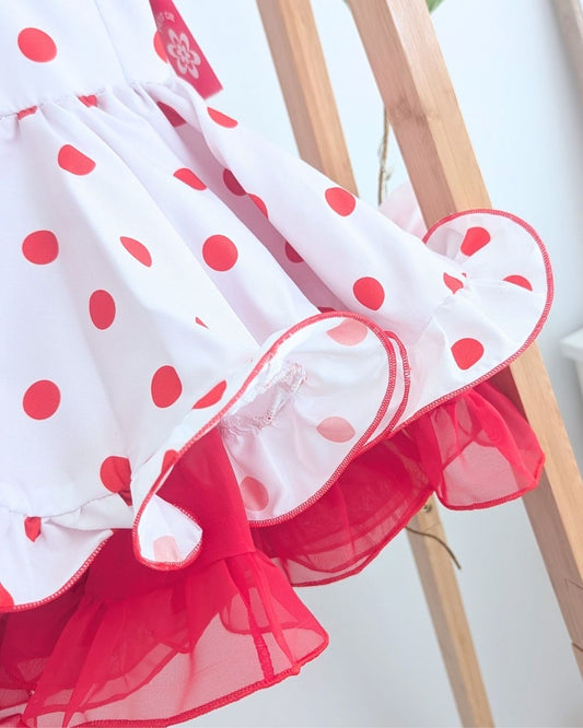 Vestido de flamenca bebé niña Rojo