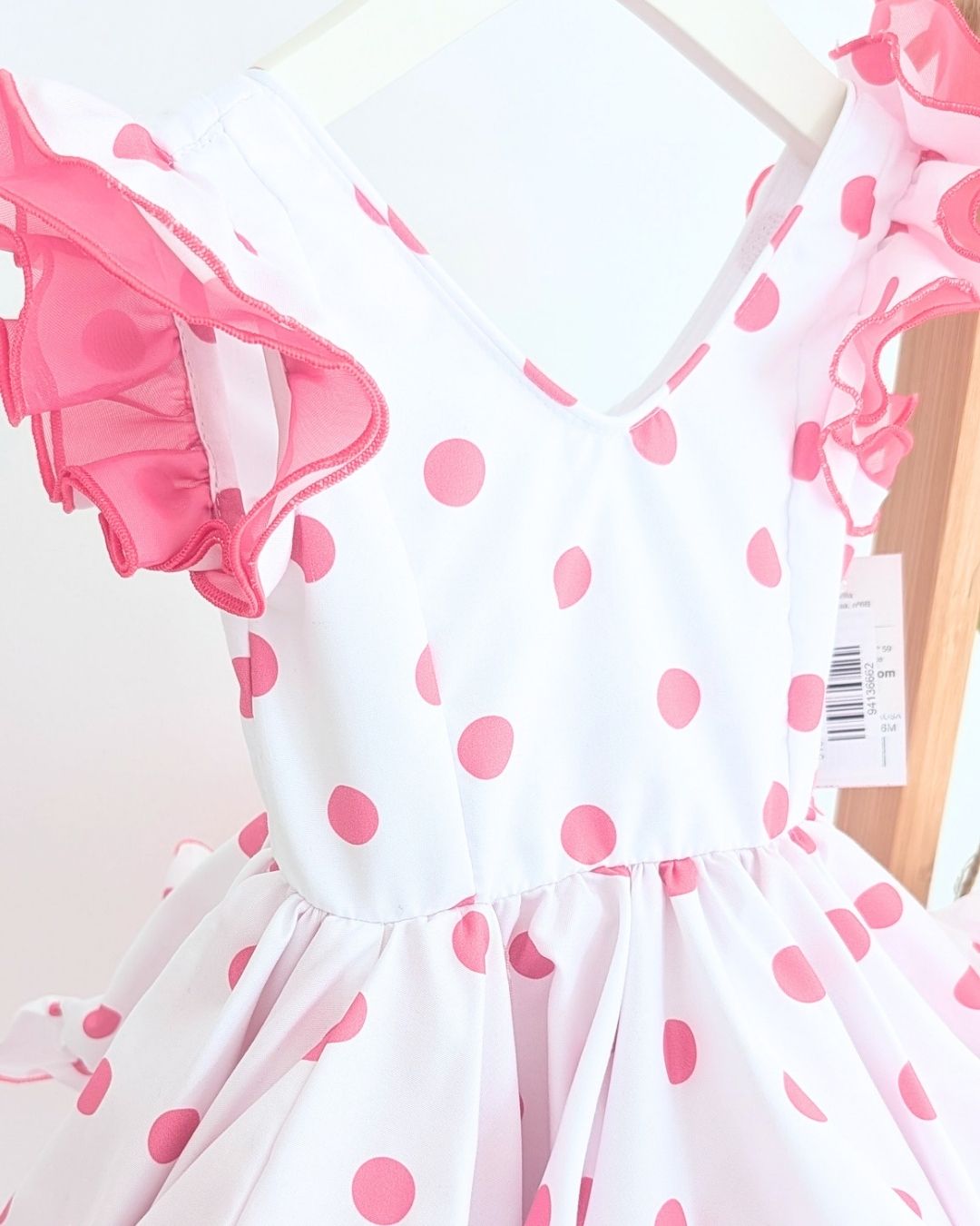 Vestido de flamenca bebé niña Rosa Fucsia