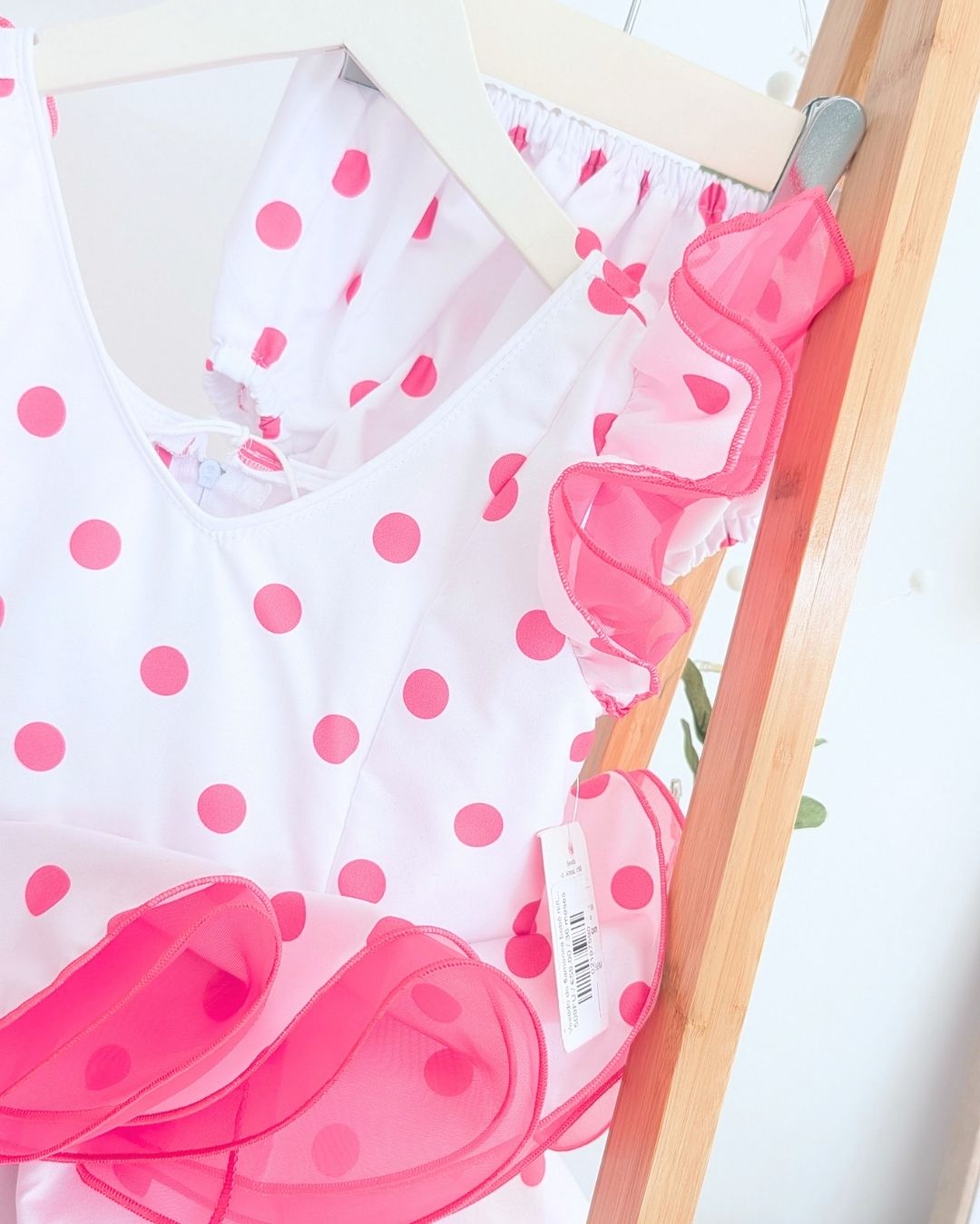 Vestido de flamenca bebé niña con braguita Rosa Fucsia