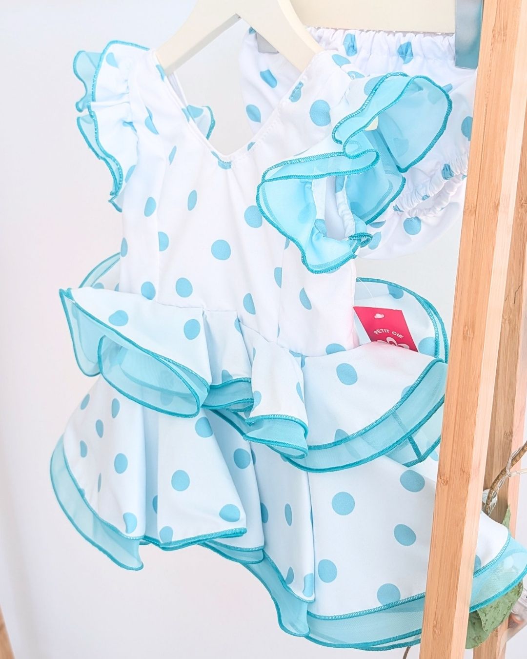 Vestido de flamenca bebé niña con braguita Verde