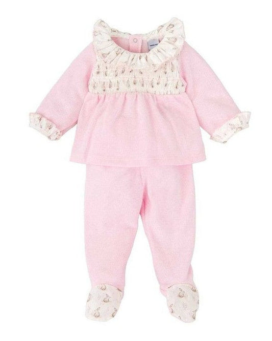 Conjunto Polaina Liebre Rosa - Babidu