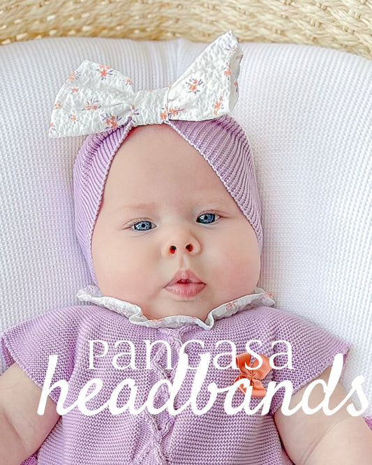 Diadema Flores Lila - Pangasa Baby