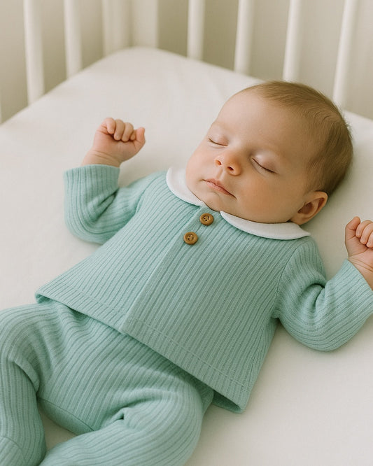 Conjunto Polaina Niño Aral Mint - Calamaro