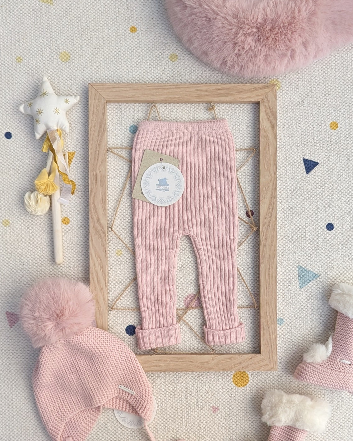 Leggin Bebé Rosa Empolvado - Pangasa Baby