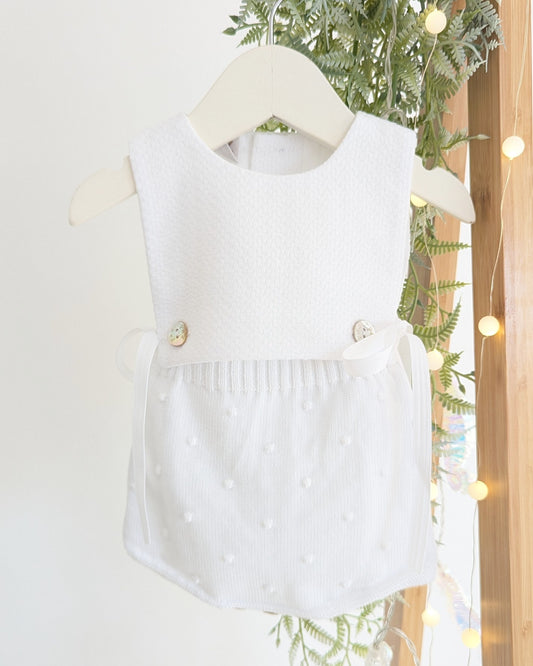 Ranita Punto Tela Vento Blanco - Paz Rodriguez