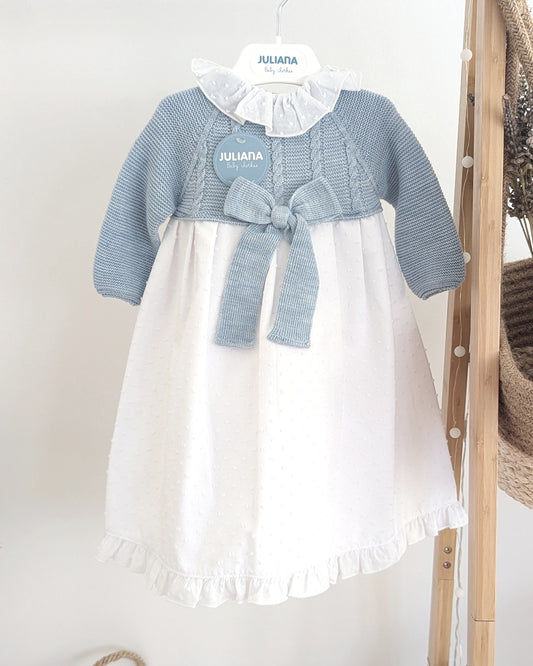 Faldon Plumeti Azul - Coleccion Acuarela de Juliana