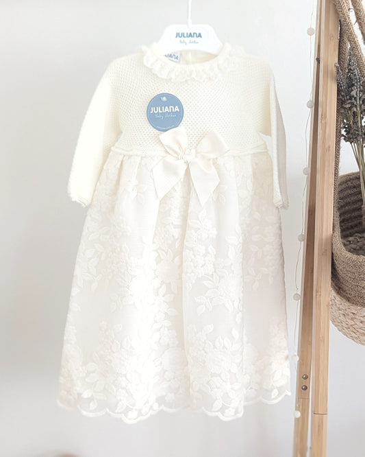 Faldon Encaje Crudo - Coleccion Lienzo de Juliana